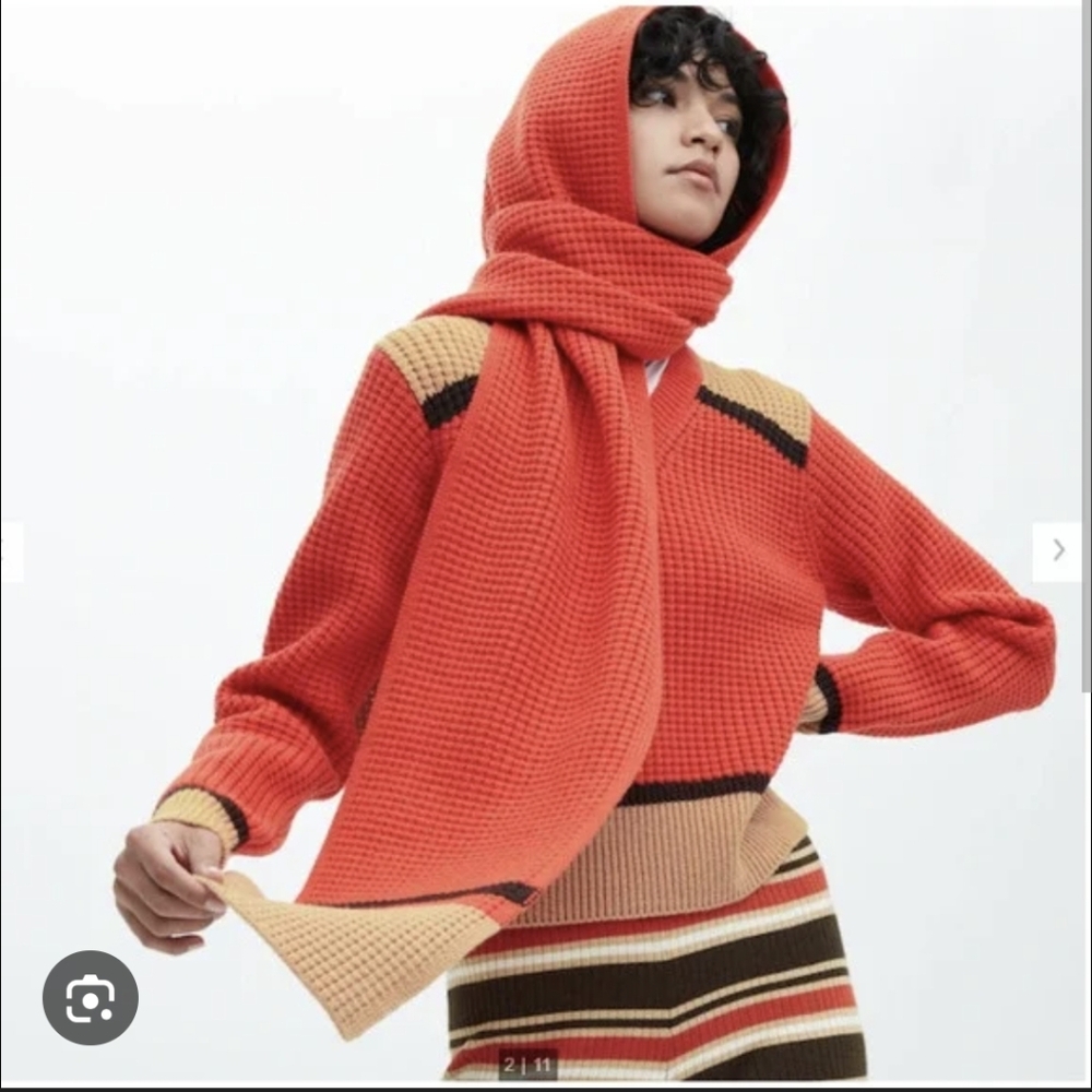 Marni X Uniqlo Knit Set with Sweater, Mittens and Scarf